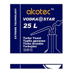 Турбо-дріжджі Alcotec Vodka Star на 25 л, 66 г 7018 фото